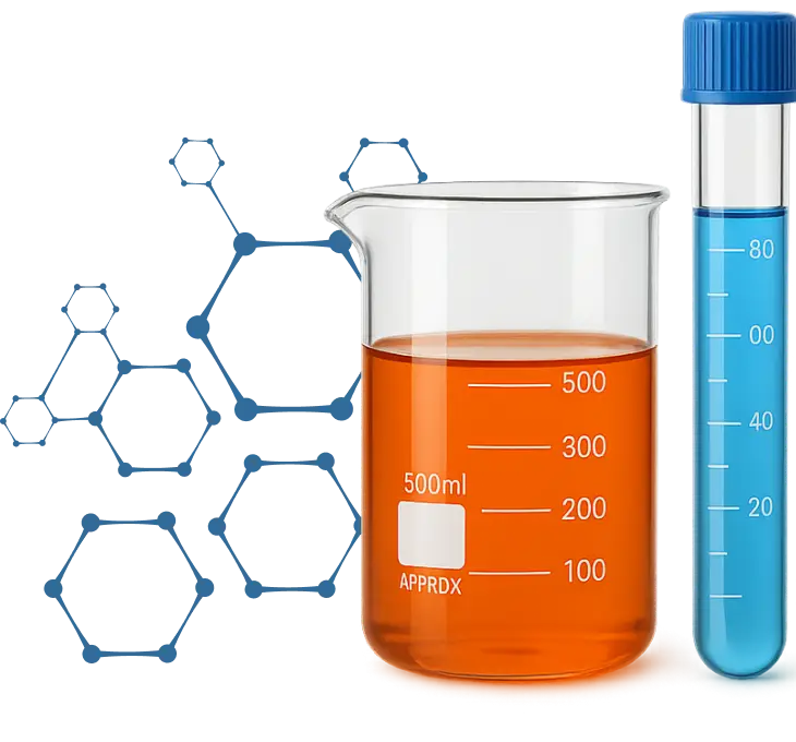 Capacitación química Frasco con líquido amarillo